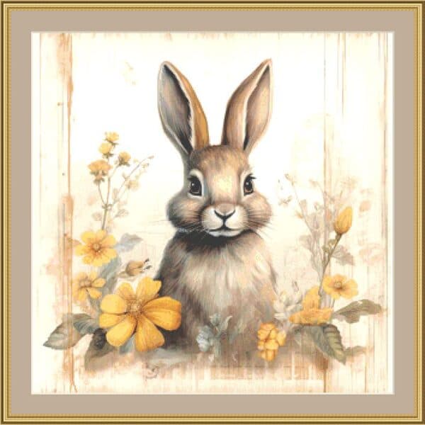Golden hare mockup