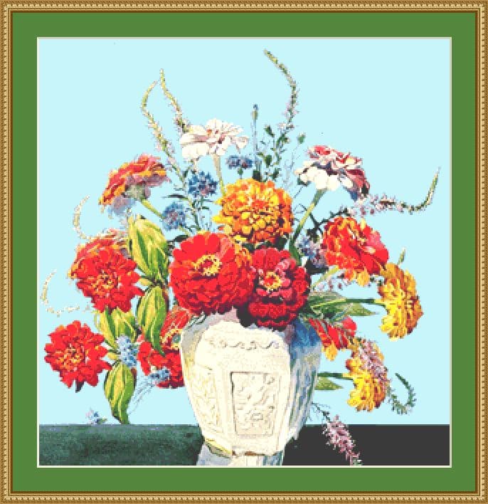 Zinnia Bouquet Mockup