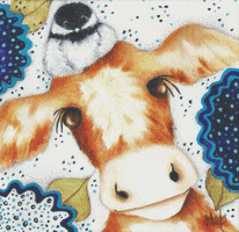 Chicodee Farm Cross Stitch Chart Mockup
