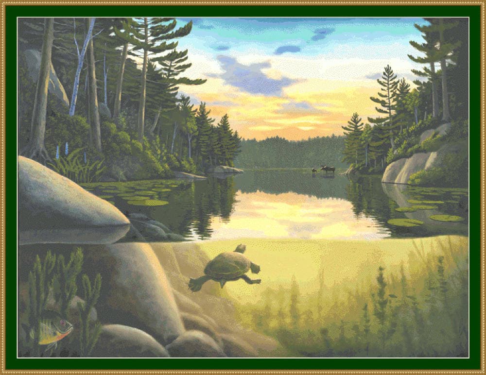 Moose Creek Cross Stitch Chart
