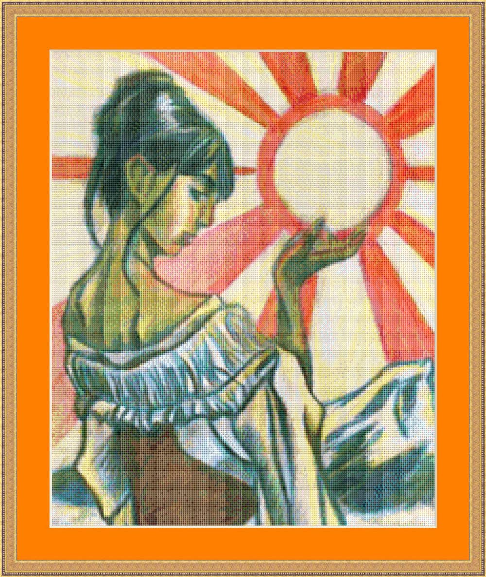 Sun Beauty Cross Stitch Chart