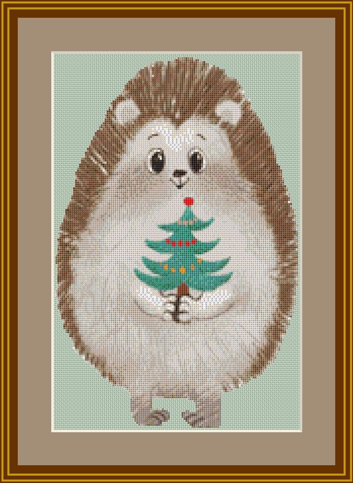 Hedgehog Cross Stitch Chart