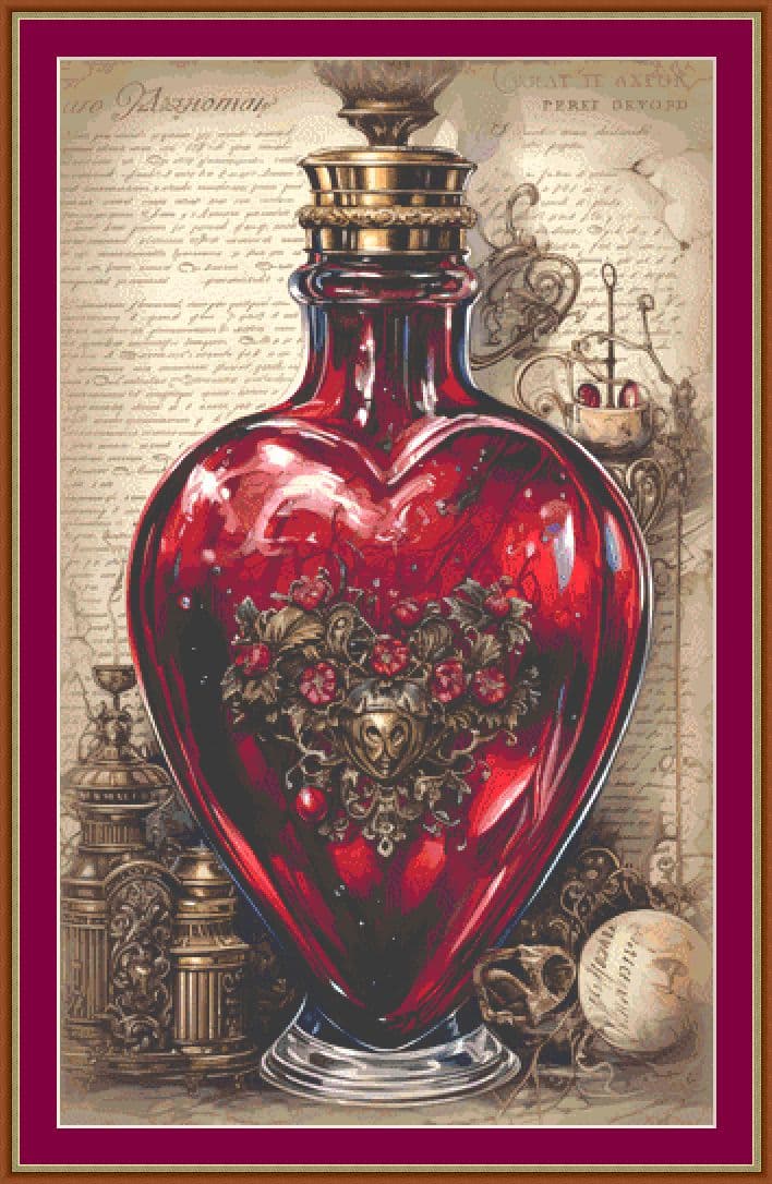 victorian perfume bottle mockup