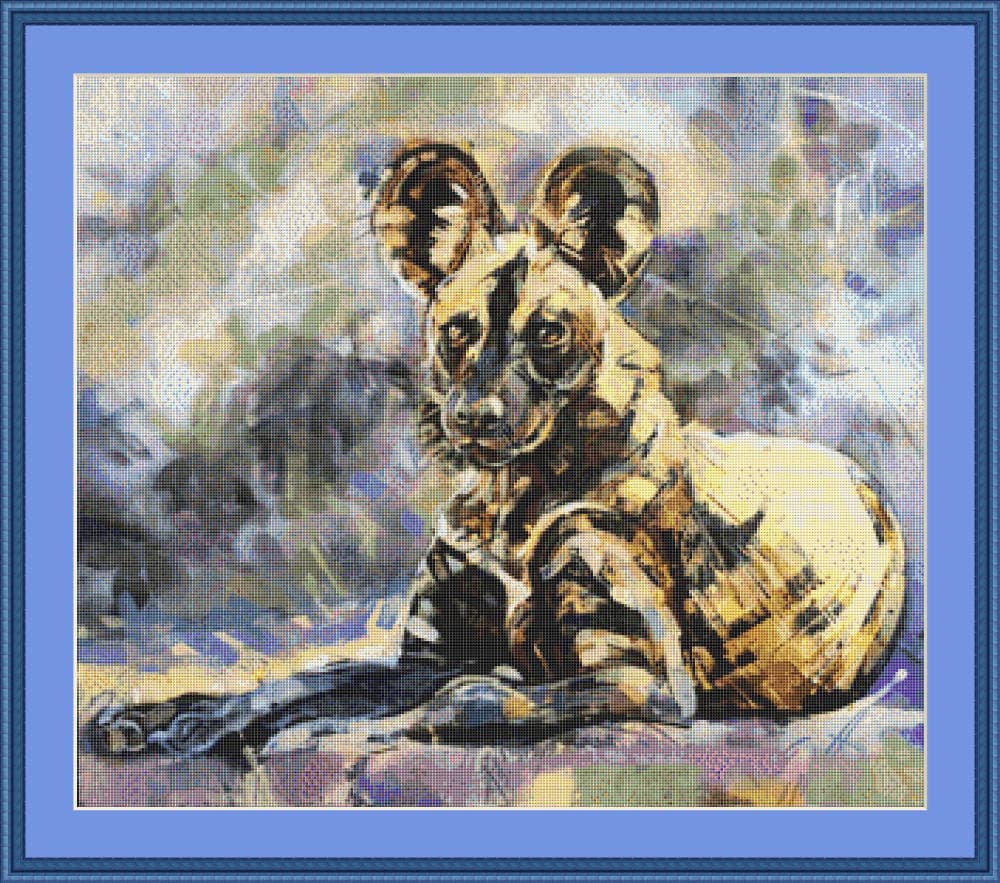 Hyena Cross Stitch Chart