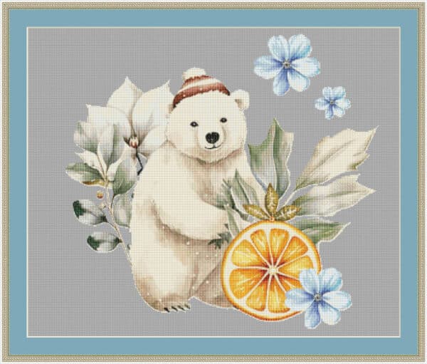 winter bear mockup web