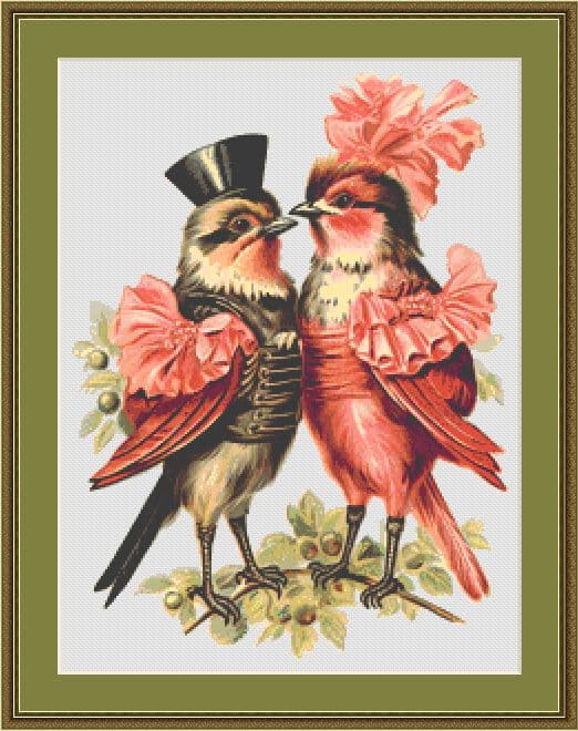top hat birds mockup