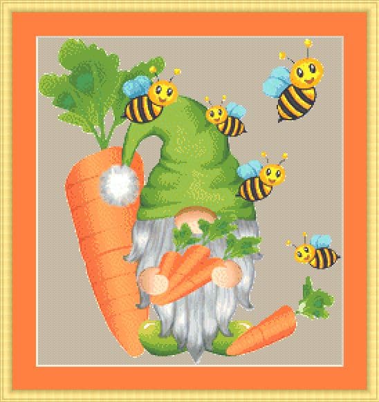 Carrot gnome mockup