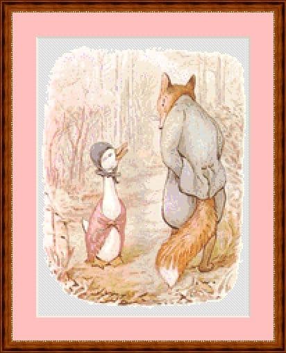 Jemima Puddle Duck and Fox – Cross Stitch Chart