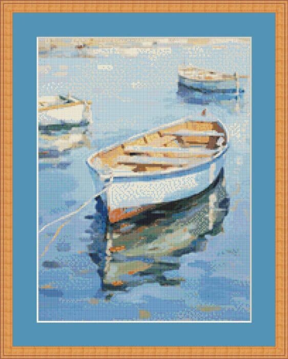 Row boats mockup