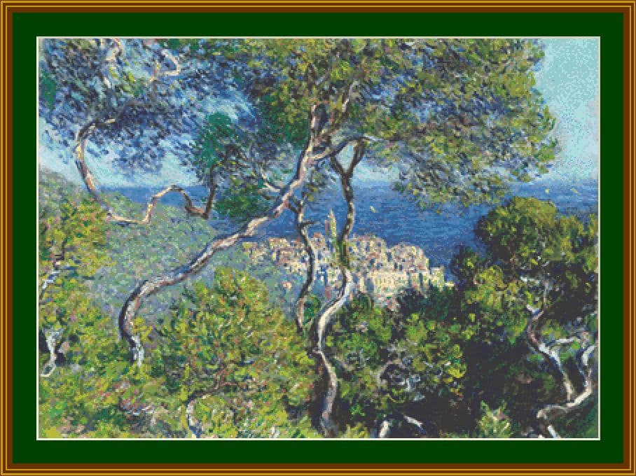 Bordighera by Monet Cross Stitch Pattern