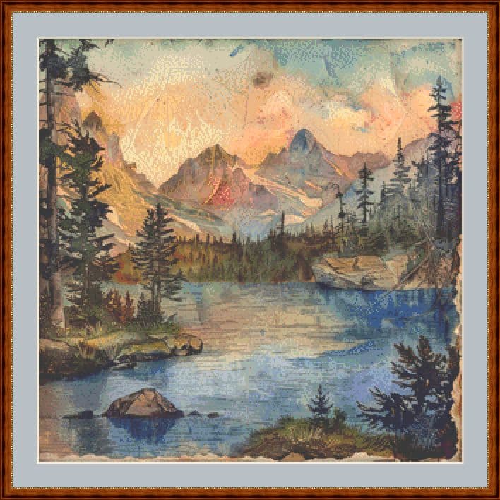 Tranquil Calm (National Park 3) Cross Stitch Chart