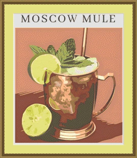 Moscow Mule Cross Stitch Design