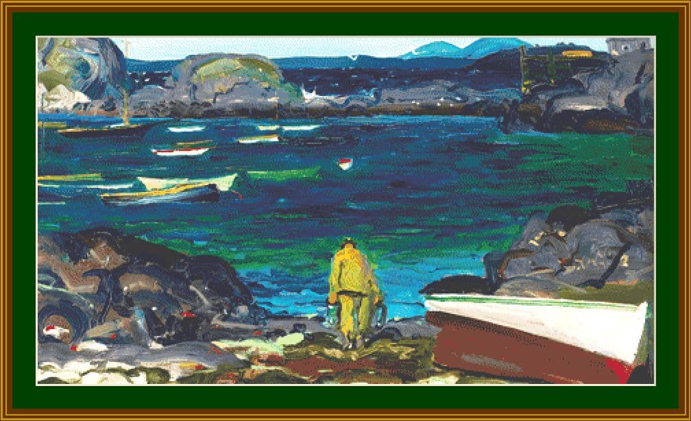 The Harbor Rocky Beach Cross Stitch Chart
