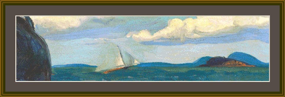 A Fresh Breeze Sail Cross Stitch Chart